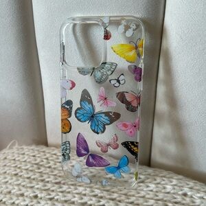 Clear Butterfly iPhone 14 Pro Max Case